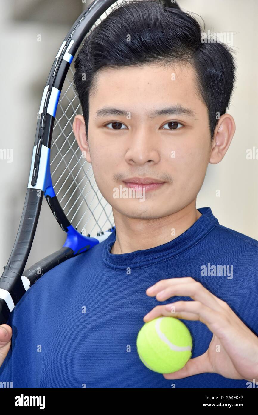 Asian male tennis player hi-res stock photography and images - Alamy