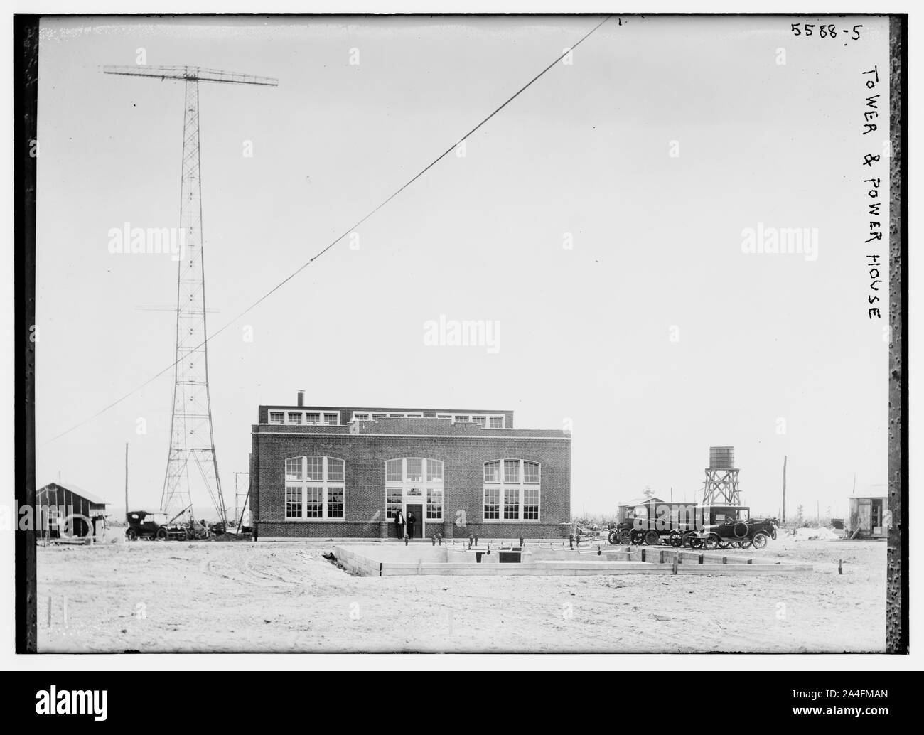 Tower and power house Stock Photo Alamy
