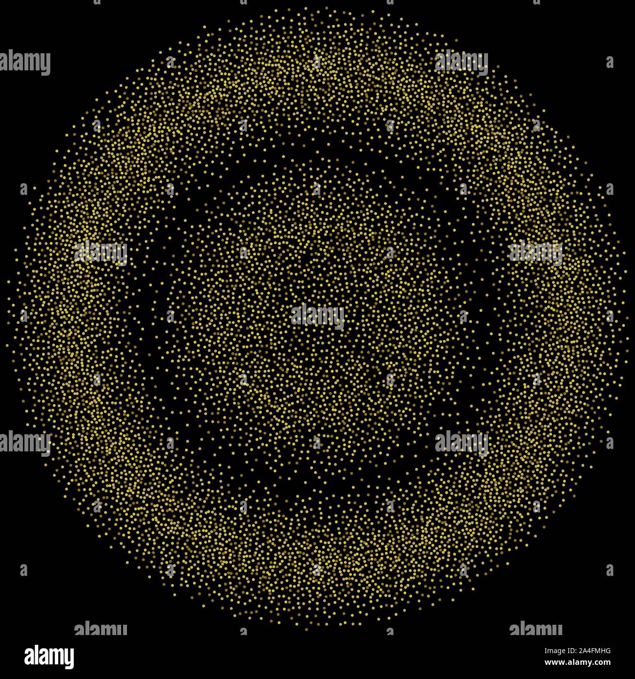 Vector gold circle with shiny sparkles - Vektorgrafik Stock Vector ...