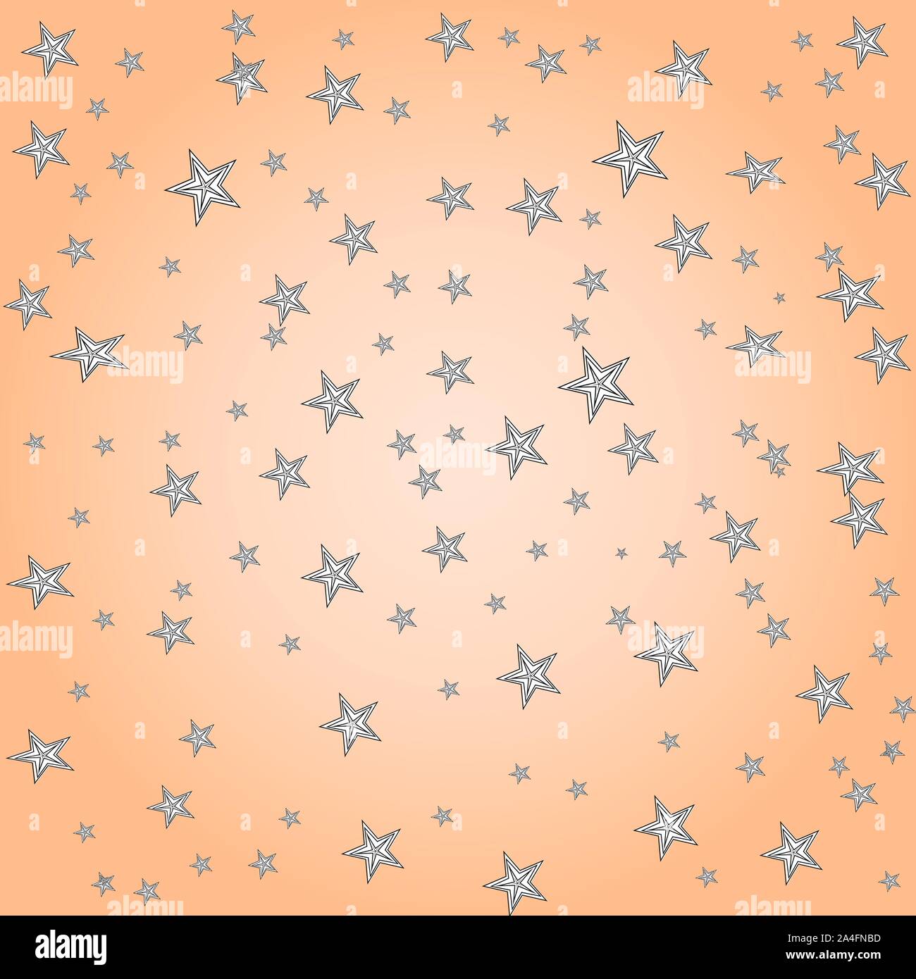 Pastel simple star cute pattern, vector illustration. eps 10 Stock Vector