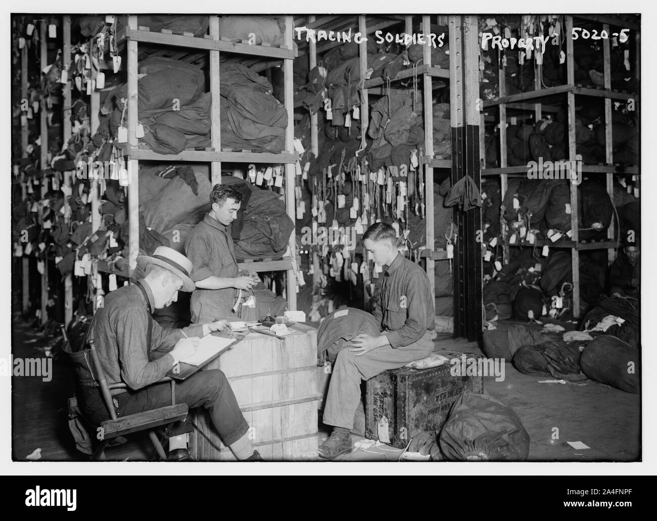 Tracing soldiers' lost property Stock Photo - Alamy