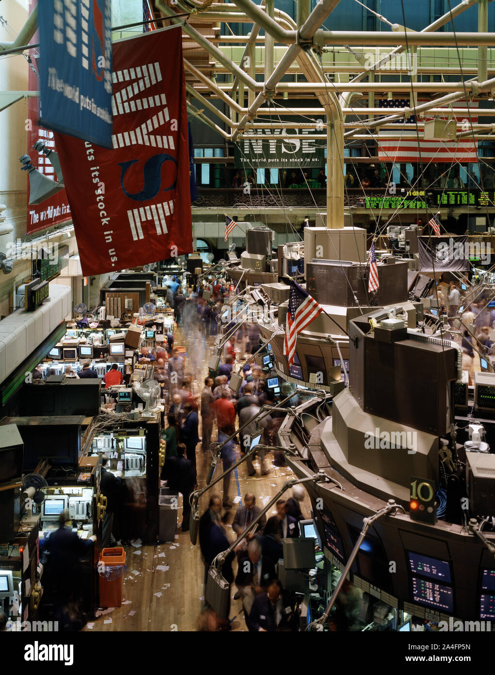 Trading floor of the New York Stock Exchange, New York City Stock Photo Alamy
