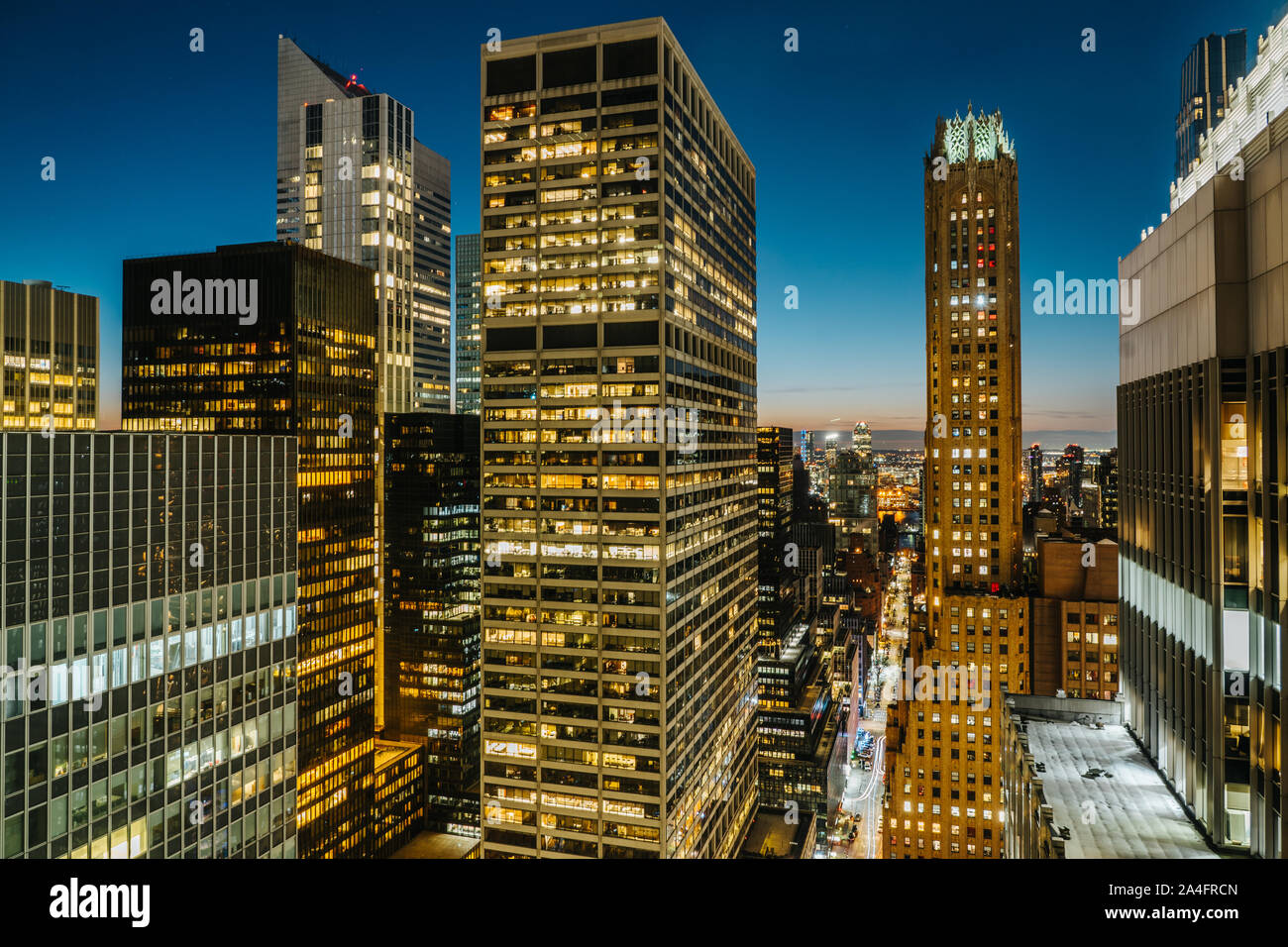 New York City Sunrise Stock Photo