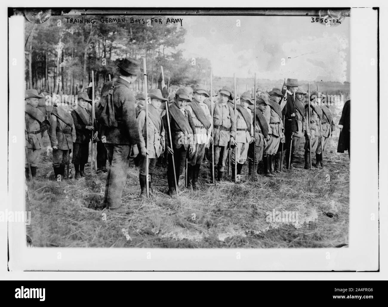 Training German boys for army Stock Photo - Alamy