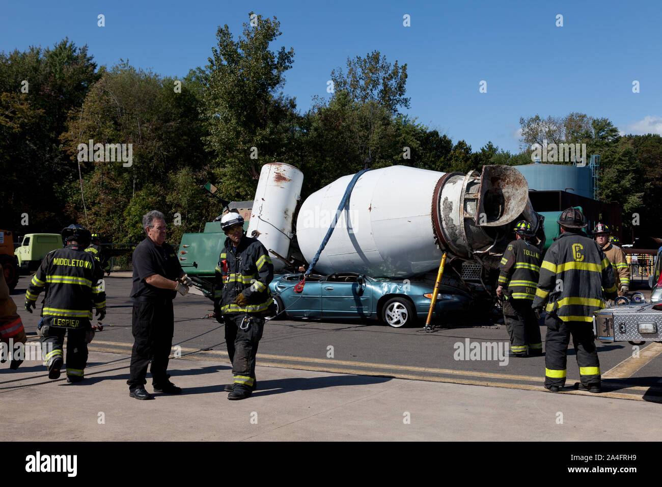 Training exercise at the Connecticut Fire Academy in Windsor Locks