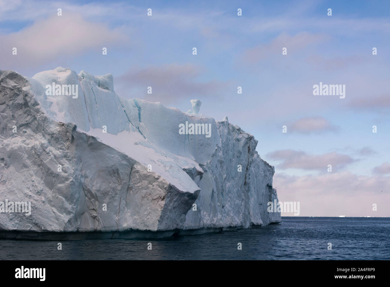 Icebergs in Ilulissat icefjord, an UNESCO World Heritage Site Stock Photo