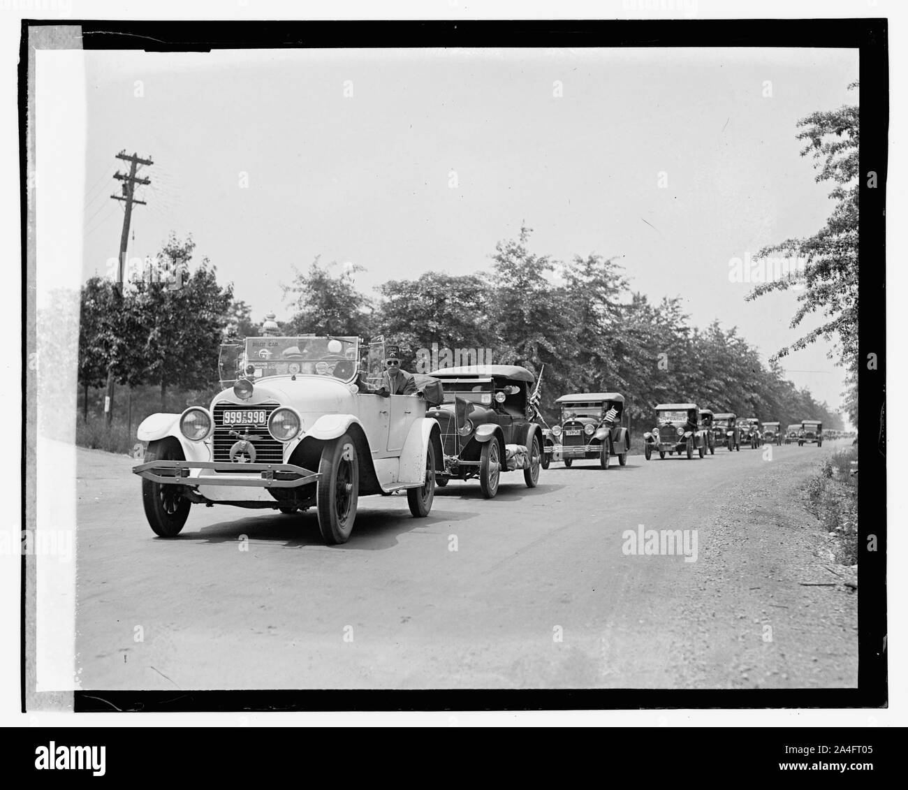 Trans Continental motor caravan Stock Photo