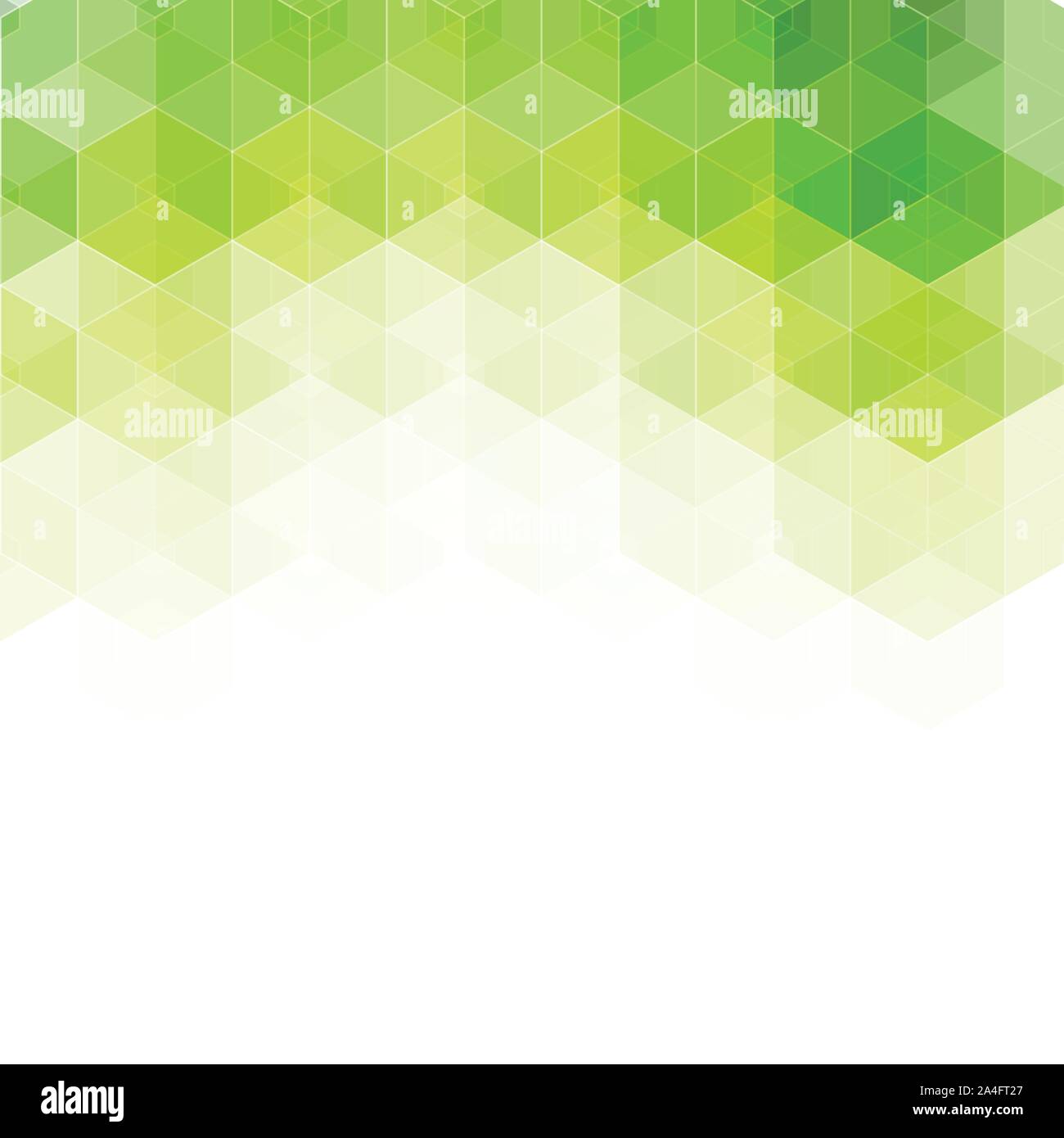 Vector background with green hexagons. Can be used in cover design, book design, website background. Stock Vector