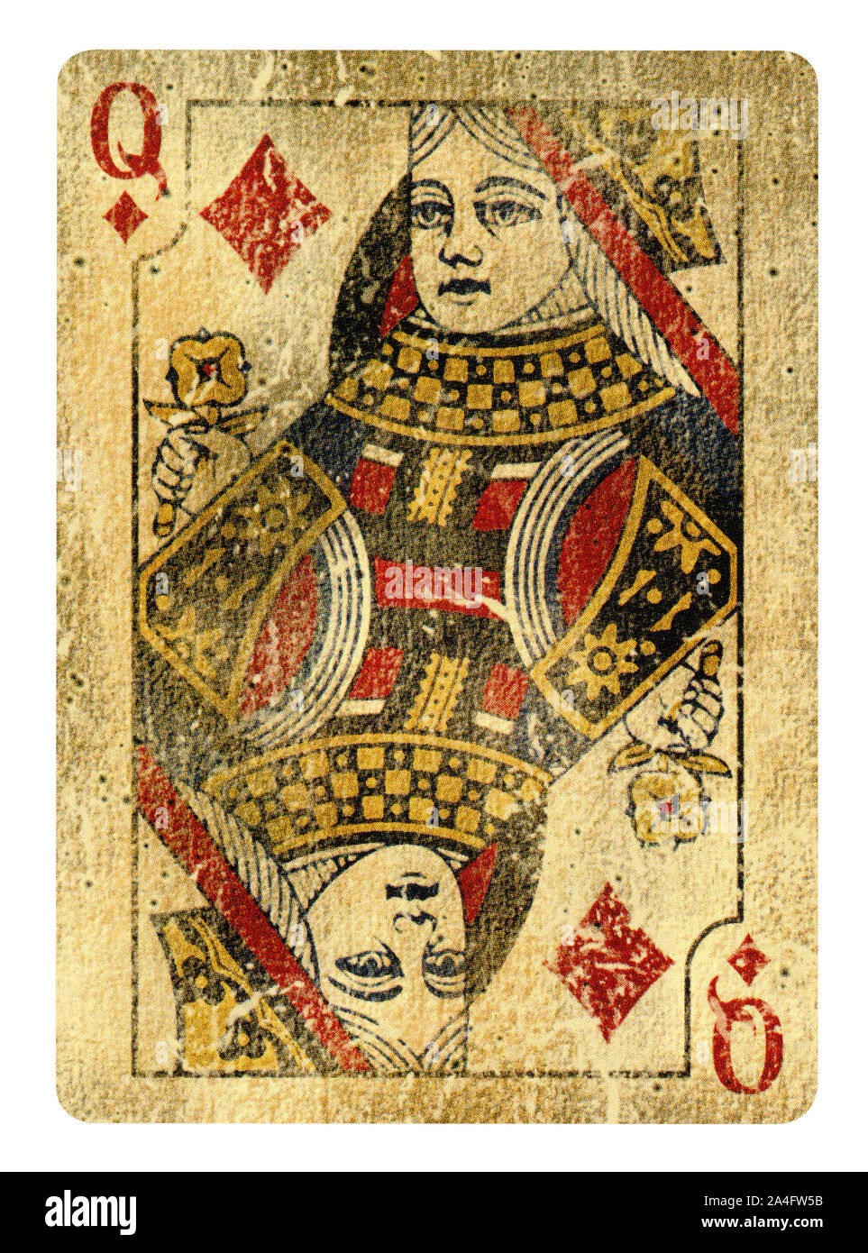 Vintage Playing Card Queen