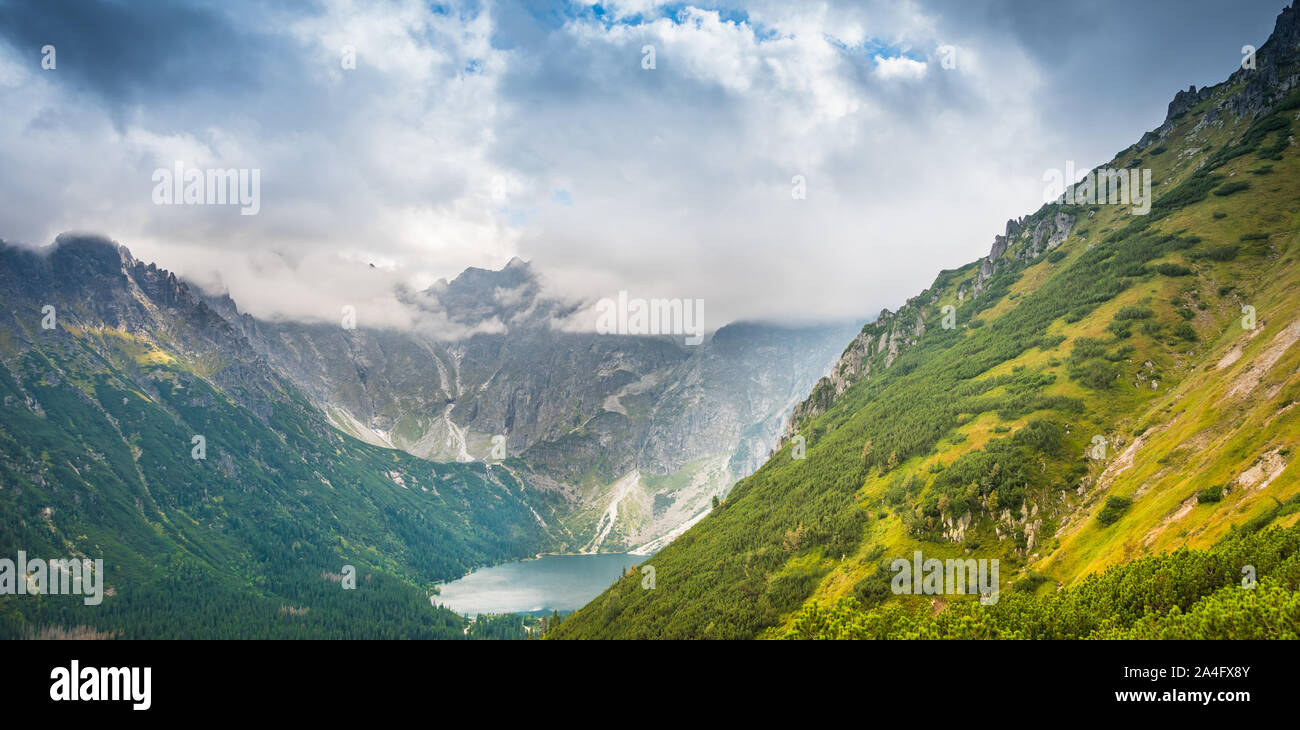 Tatra Mountains covered with clouds in Poland Stock Photo - Alamy