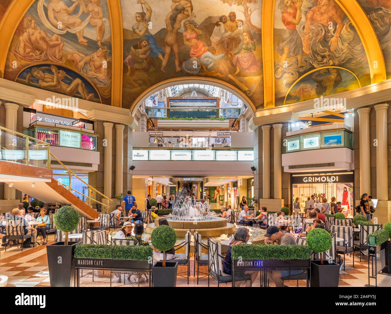 Buenos Aires Galerias Pacifico. Cafe and stores inside the Galerías  Pacífico, a popular shopping centre in the city centre, Buenos Aires,  Argentina Stock Photo - Alamy