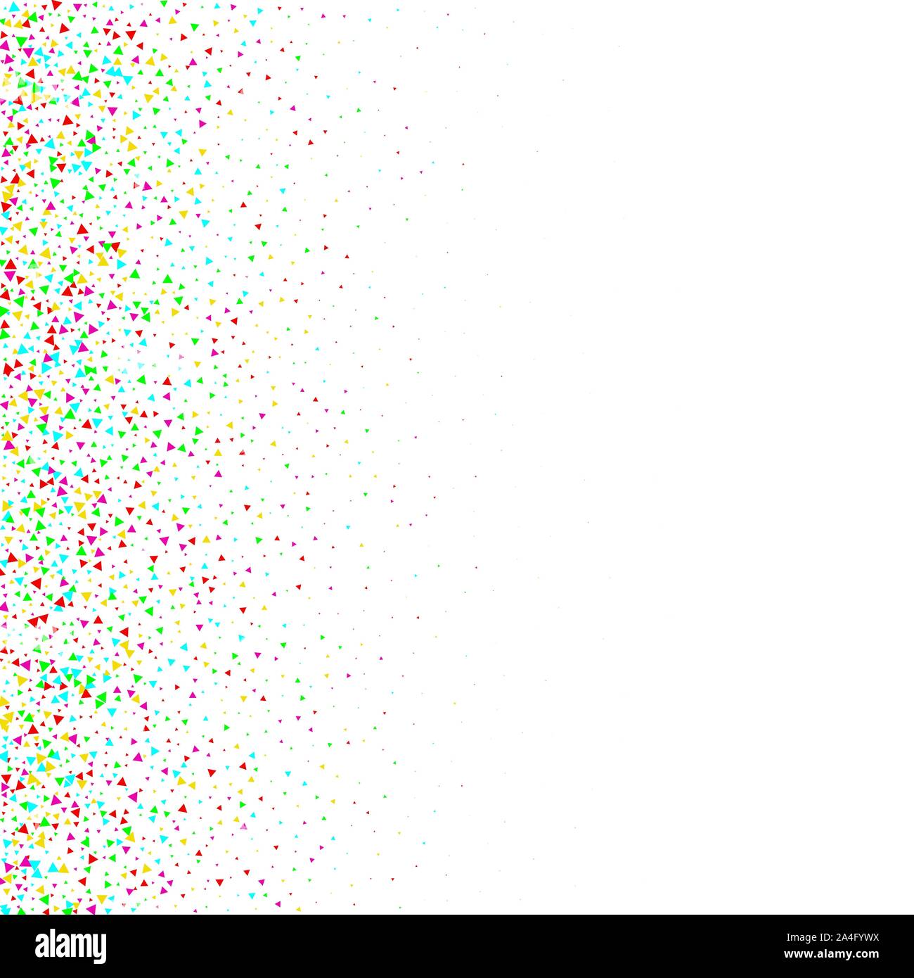 Falling multicolored triangles - Vektorgrafik Stock Vector