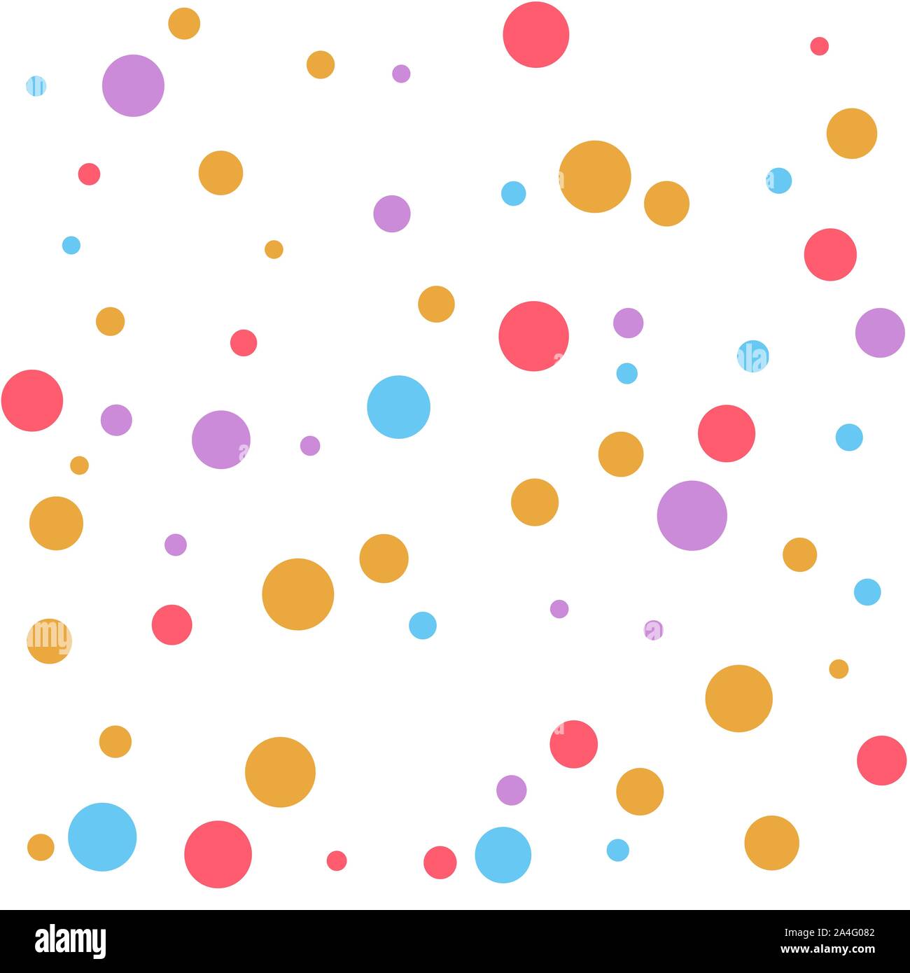 Vector background. Colored circles. chaotic arrangement - Vektorgrafik Stock Vector