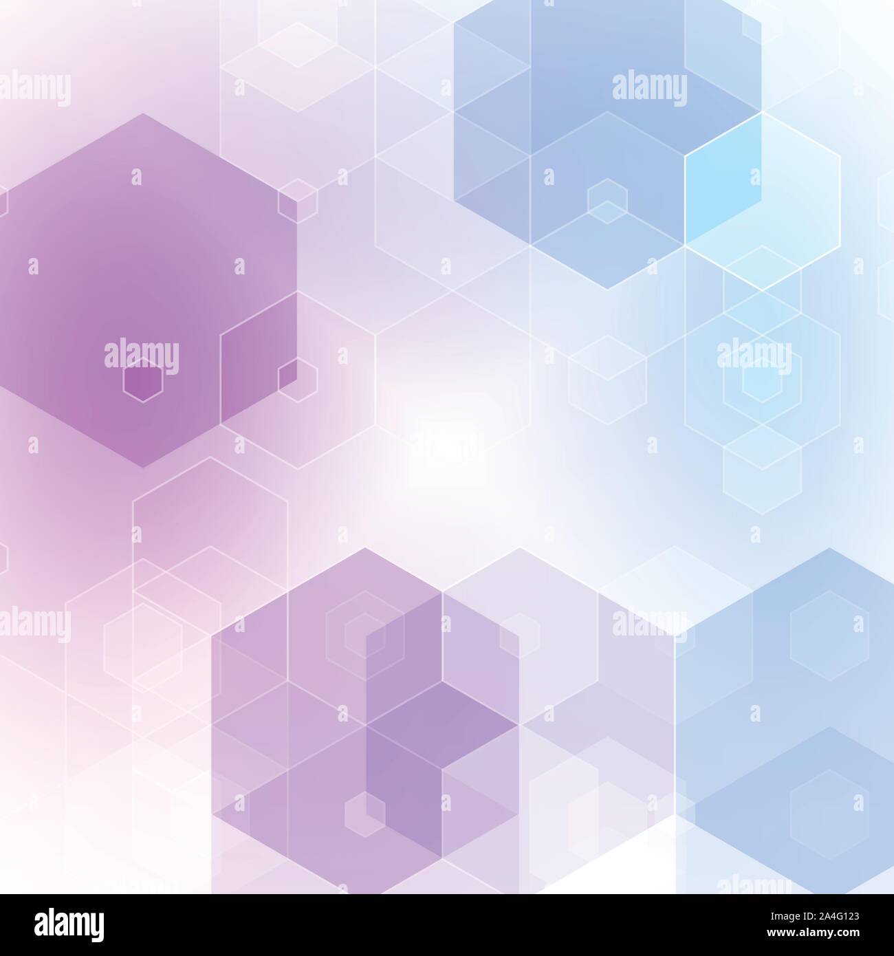 lilac hexagons. polygonal style eps 10 Stock Vector