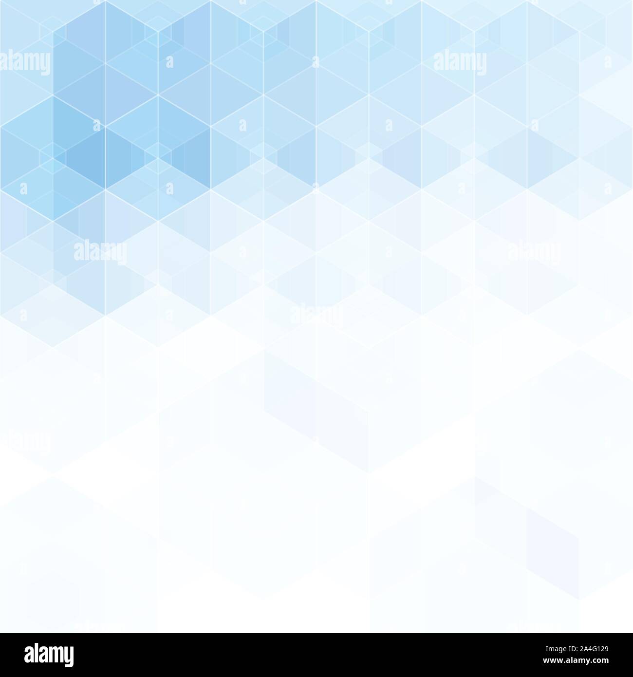 Blue polyhedra. Geometric figures. Modern design. Vector illustration eps 10 Stock Vector