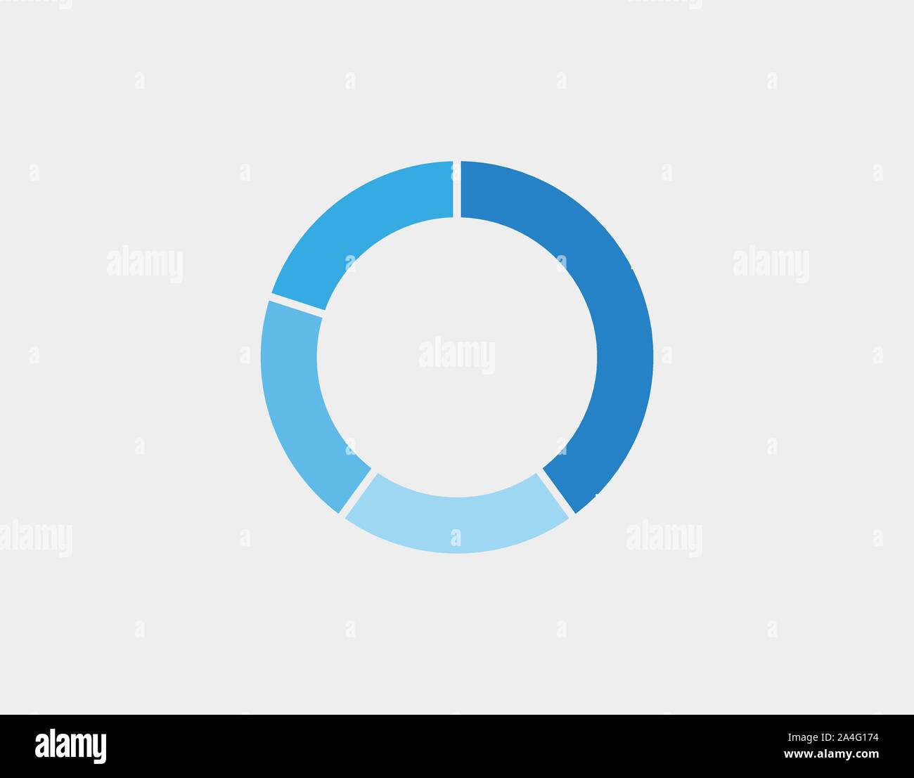 Colorful pie chart, diagram, Infographic. Vector illustration. Stock Vector