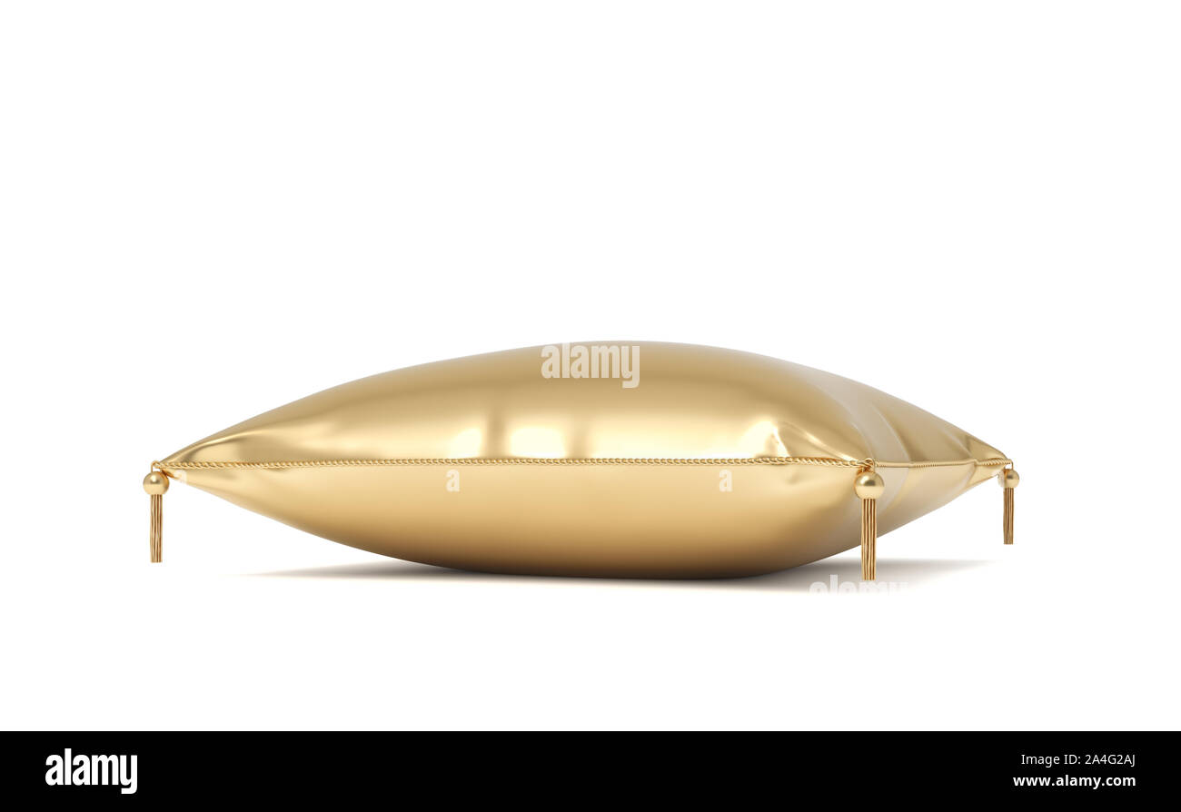 Gold 2025 tassel pillow