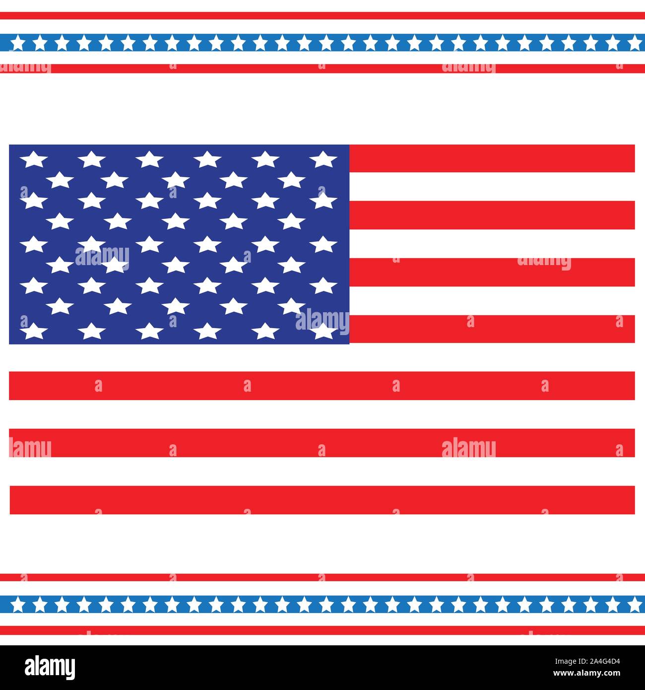vector image of american flag Stock Vector Image & Art - Alamy