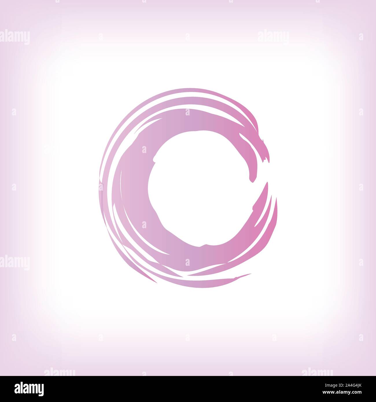 Round watercolor abstract template frame. circle. Vector illustration. Stock Vector