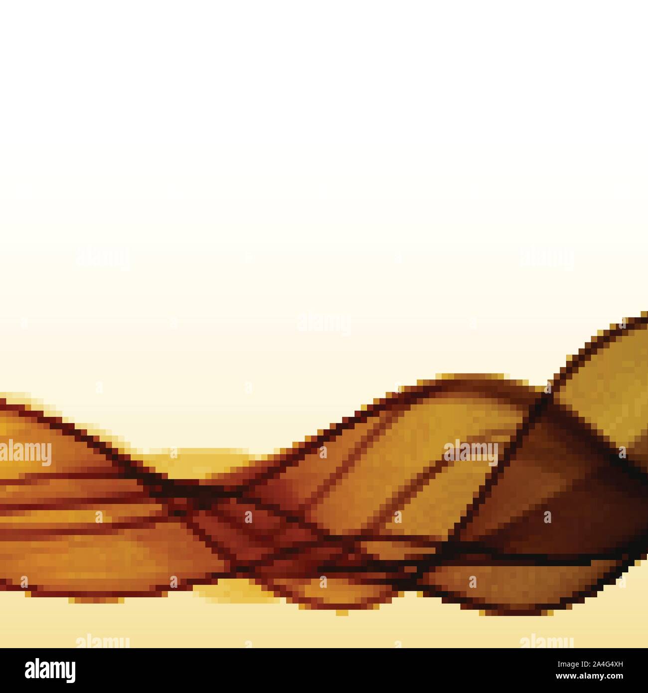 Abstract gold wavy on white background with golden color smooth curves ...