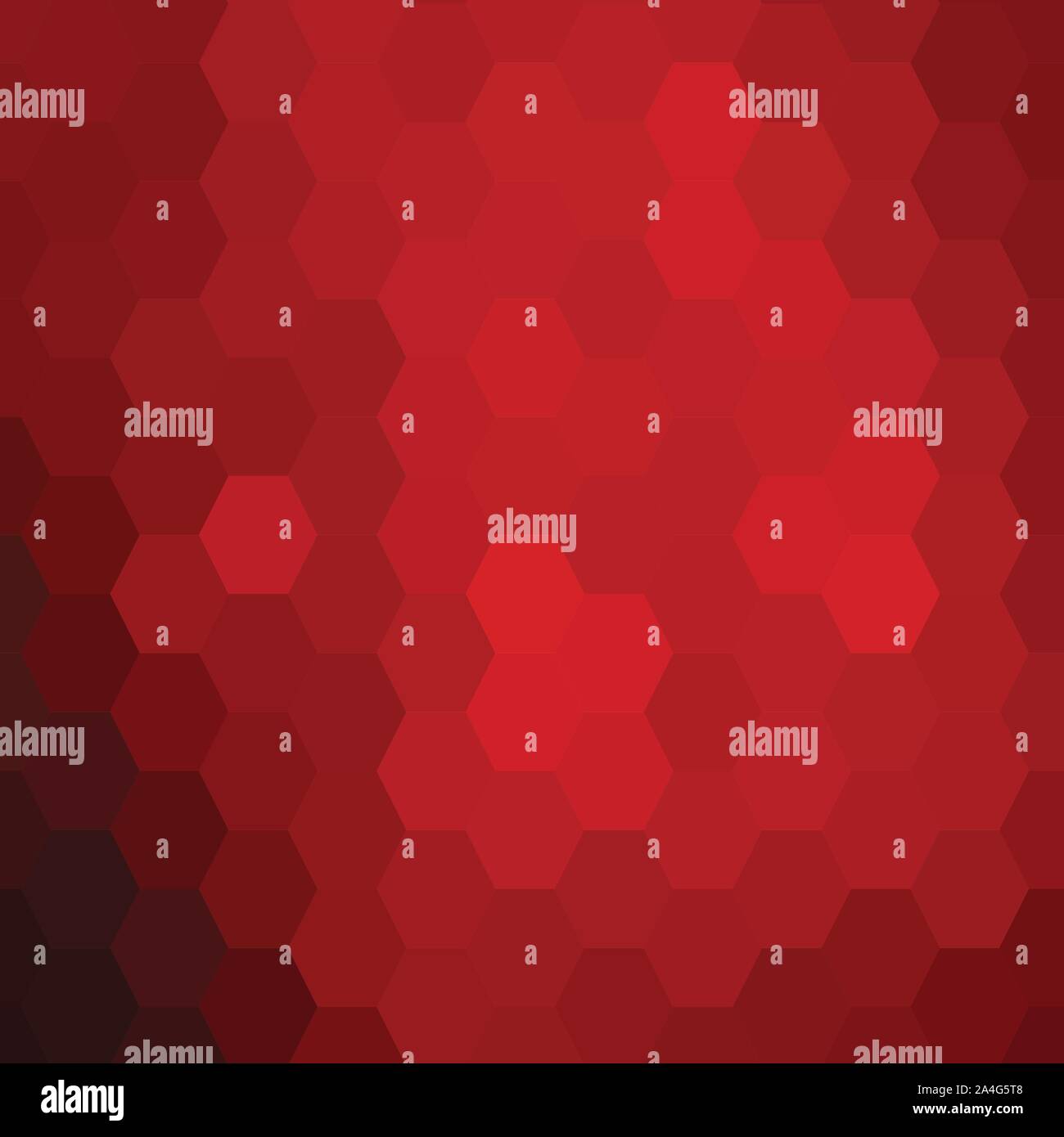 Red hexagons background, Geometric pattern - Vector illustration Stock ...