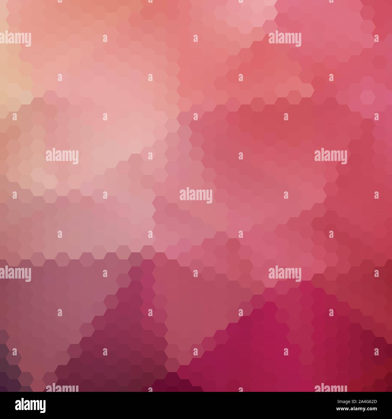 pink red hexagons. polygonal style eps 10 Stock Vector