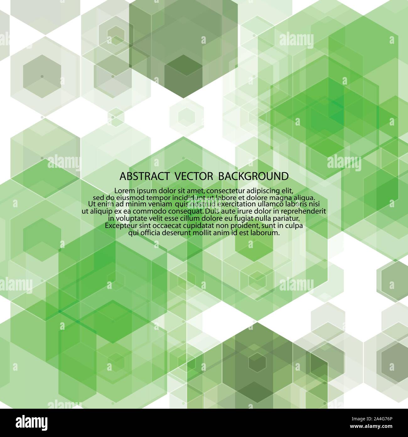 light green hexagon background. abstract vector illustration Stock ...