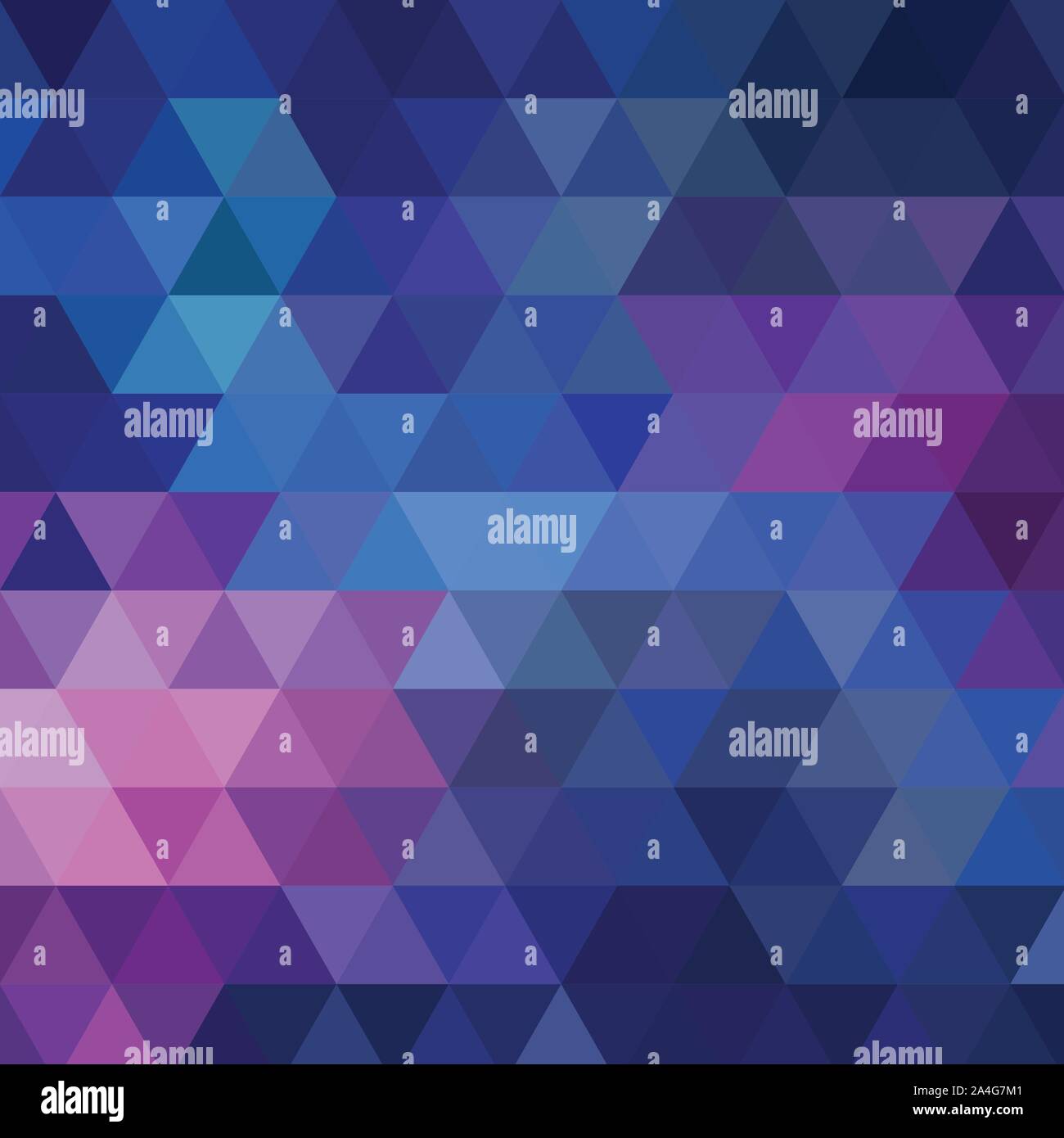 Abstract colorful vector background with triangles. Shiny geometric mosaic. Blue triangle pattern Stock Vector