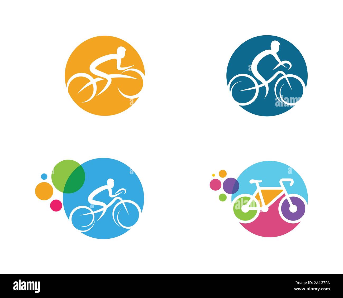 Bike logo icon design template vector illustration Stock Vector Image ...
