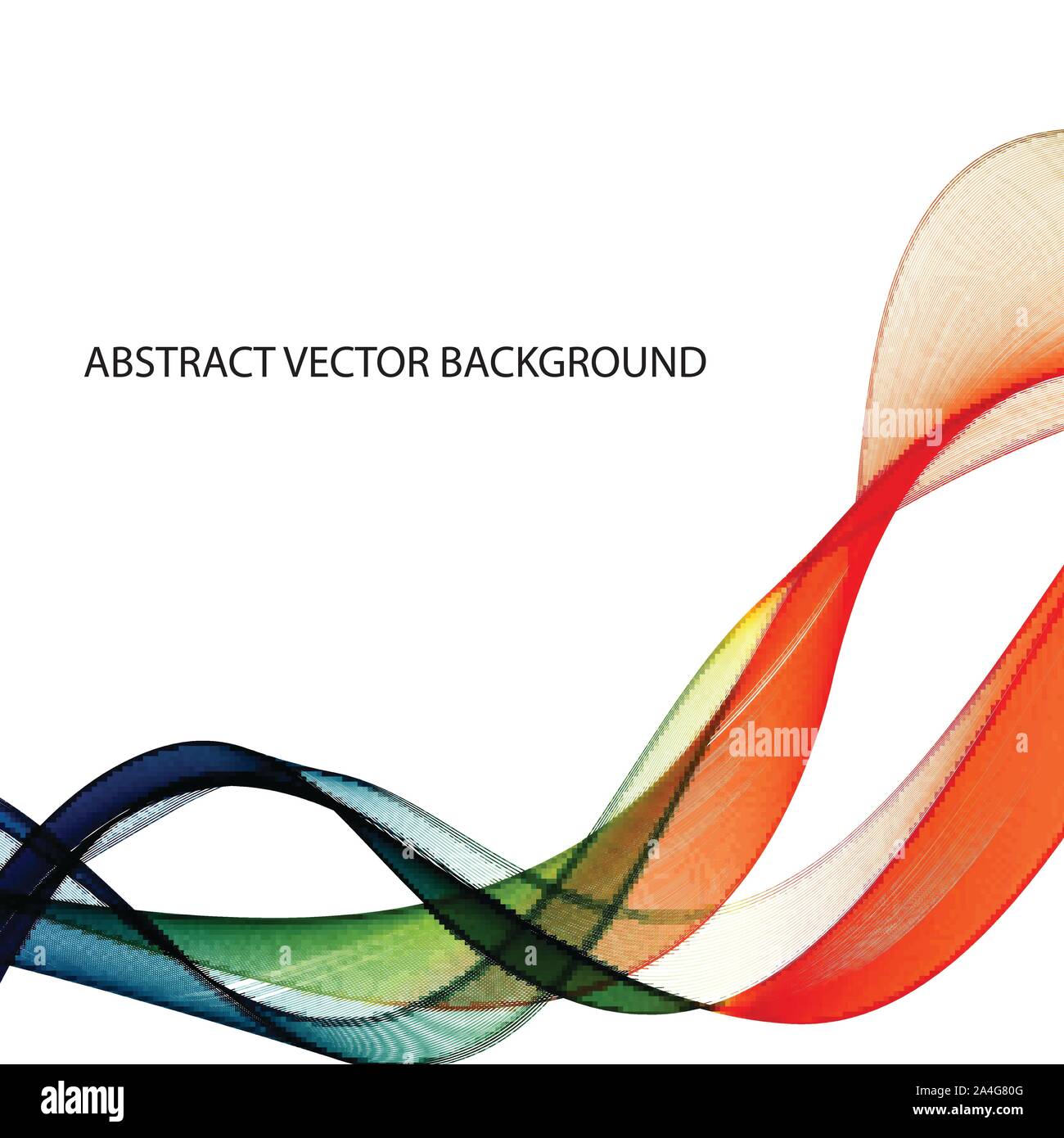 Abstract colorful background with wave, vector illustration Stock ...