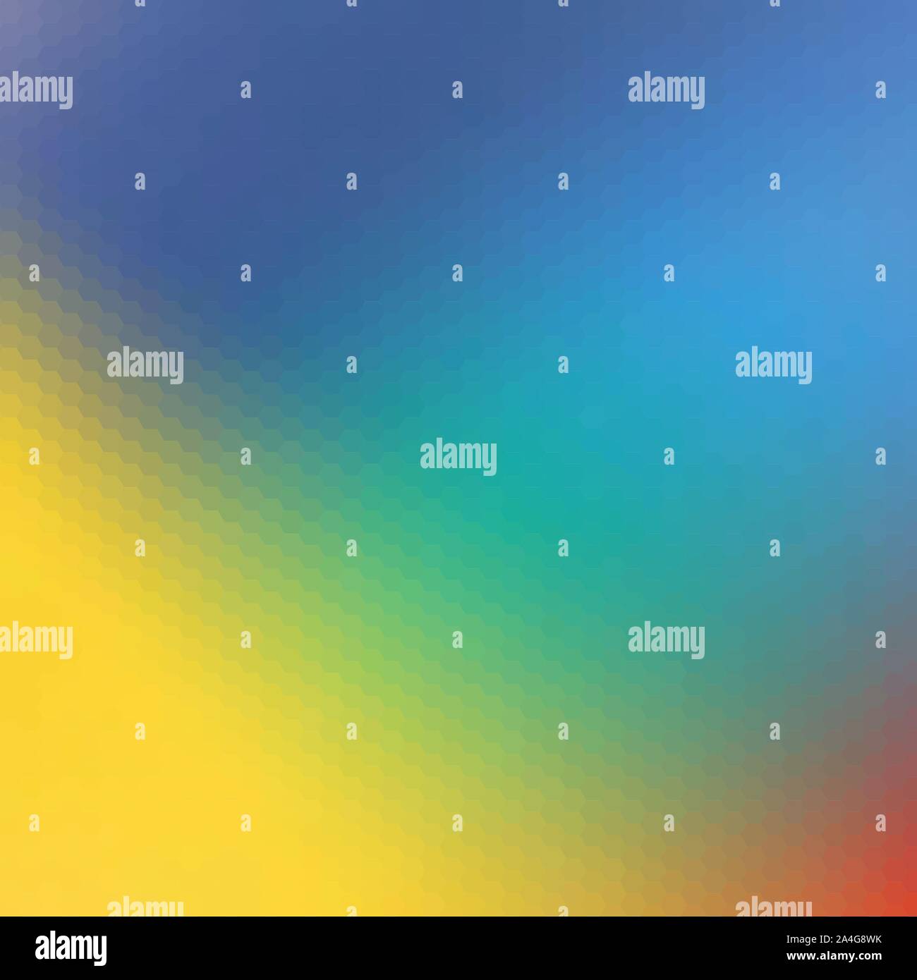 Blue-yellow bright hexagon background. flag Stock Vector