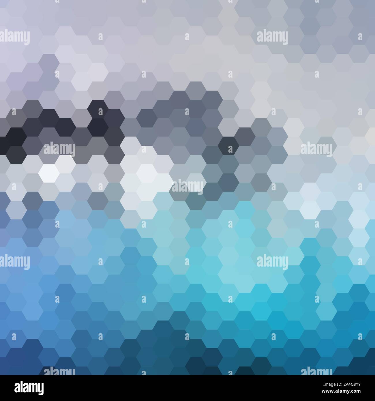background with grey blue hexagon. vector abstract. Stock Vector