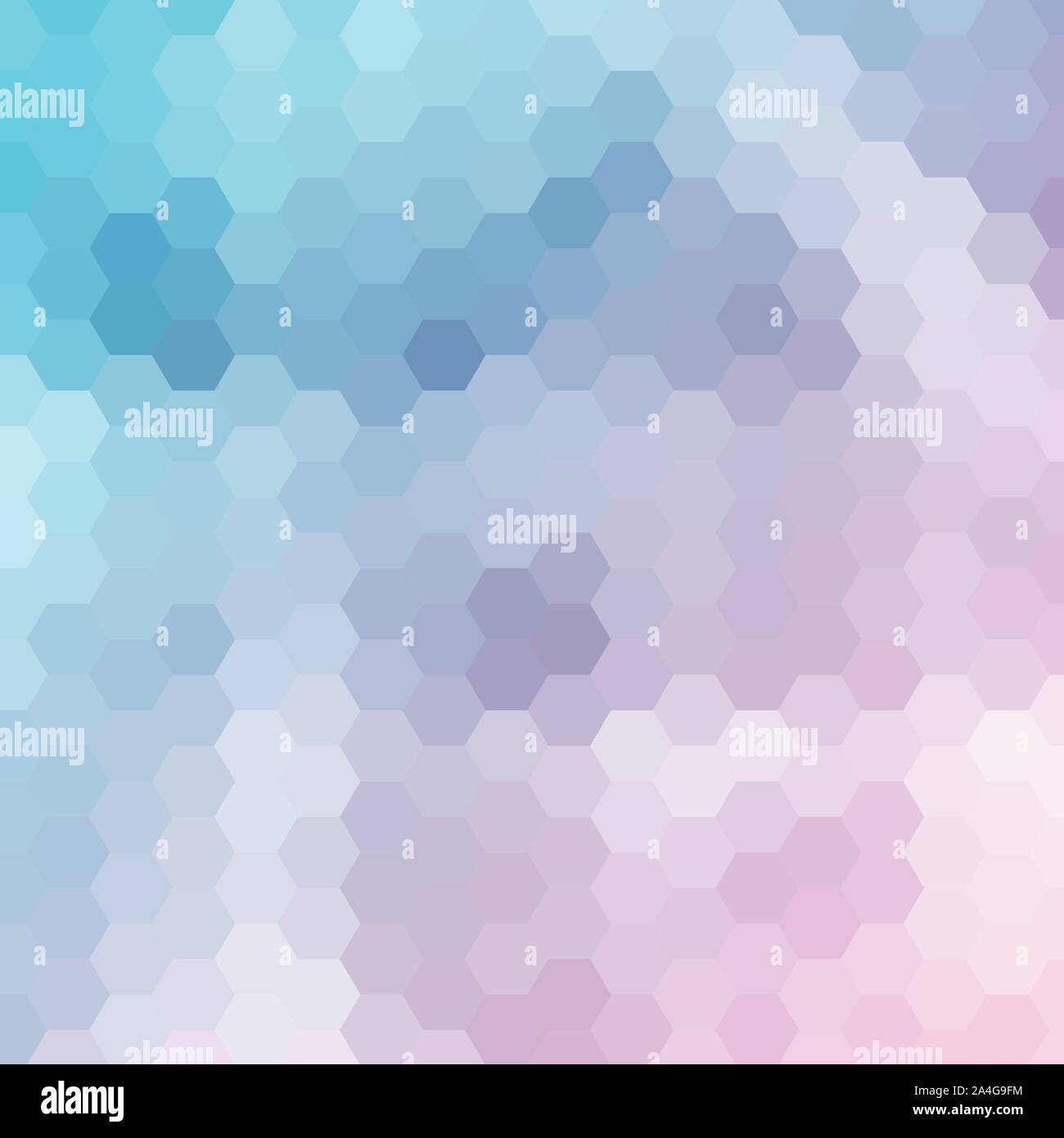 blue pink hexagons. polygonal style Stock Vector