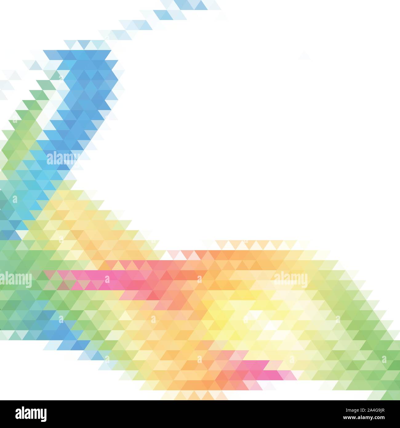 Multi colored vector abstract polygonal background Stock Vector
