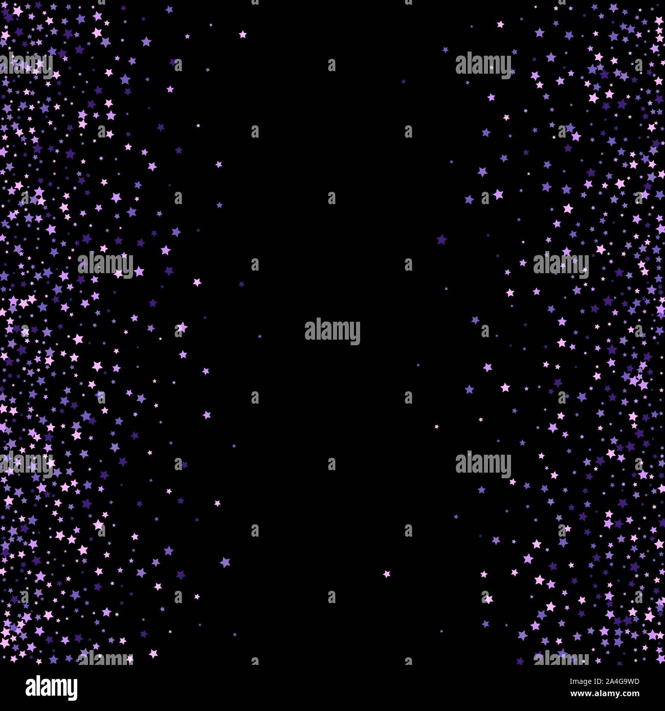 Violet glitter on dark transparent background. Vector illustration Stock Vector