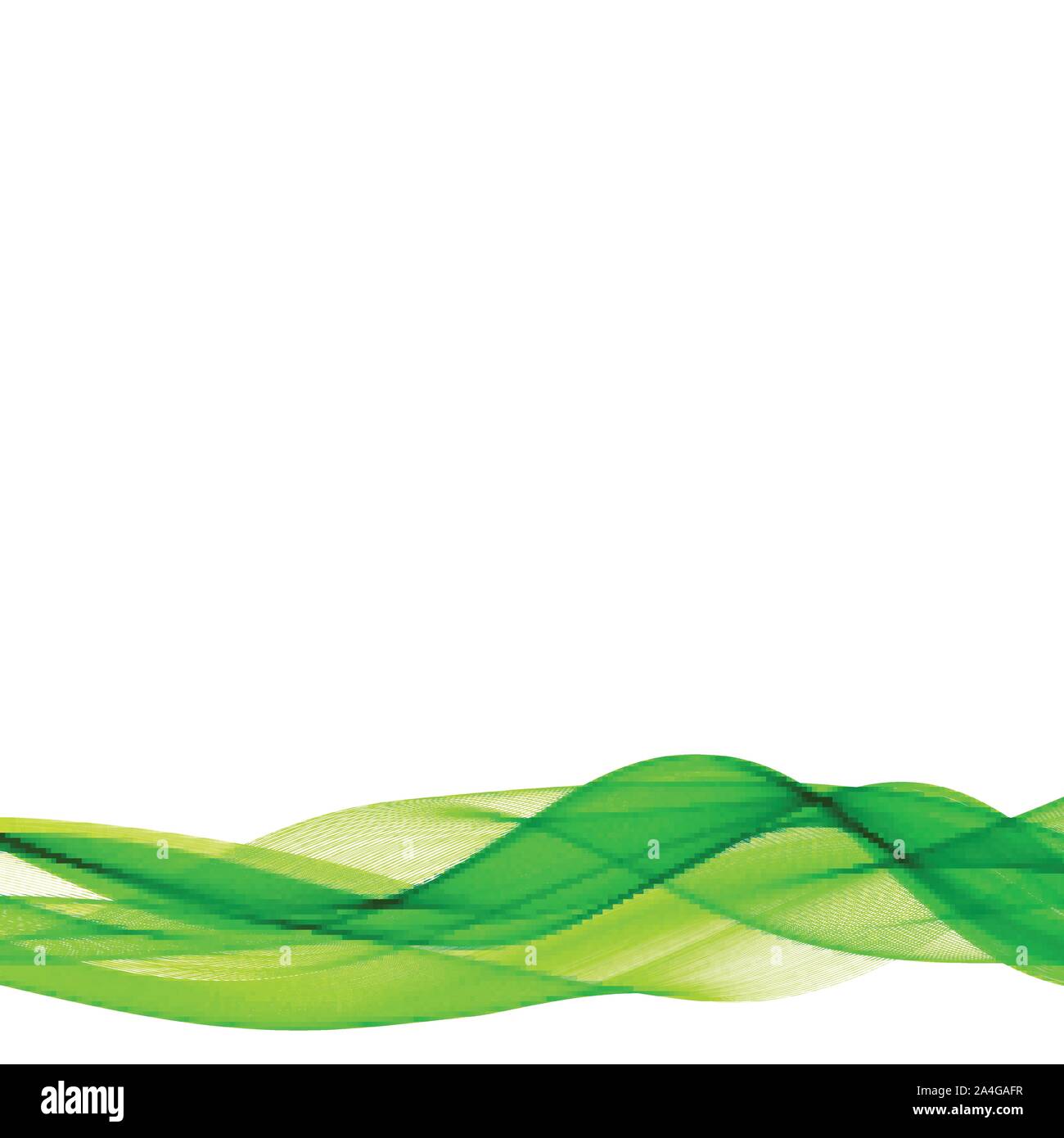 vector abstract green waves eps 10 Stock Vector Image & Art - Alamy