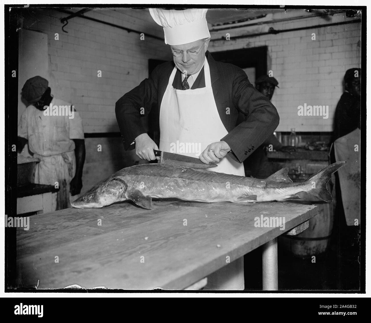Sturgeon fishing Black and White Stock Photos & Images - Alamy