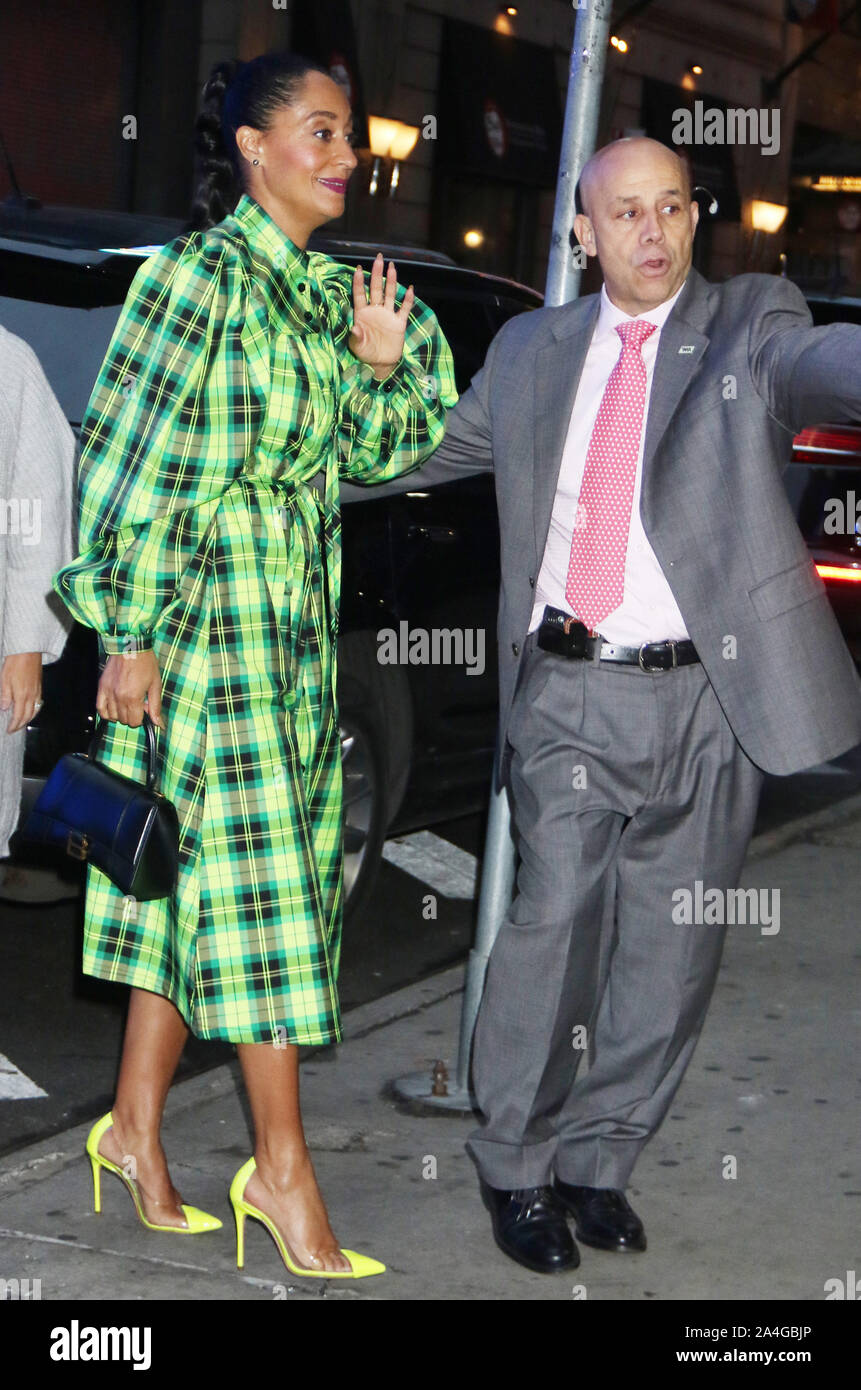 New York, NY, USA. 14th Oct, 2019. Tracee Ellis-Ross seen at an