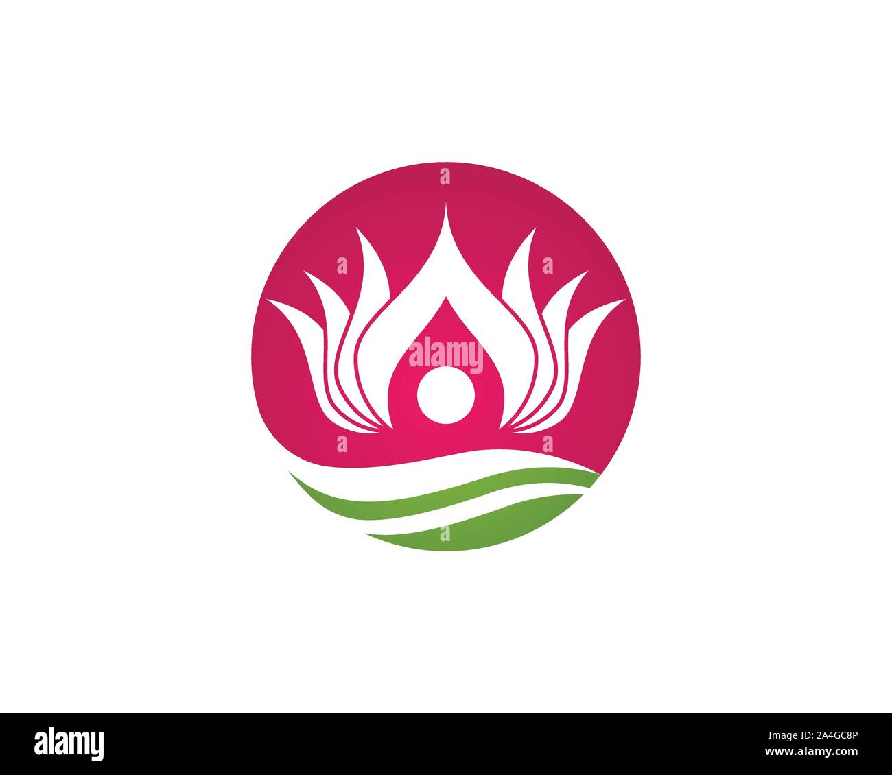 Beauty Vector lotus flowers design logo Template icon Stock Vector