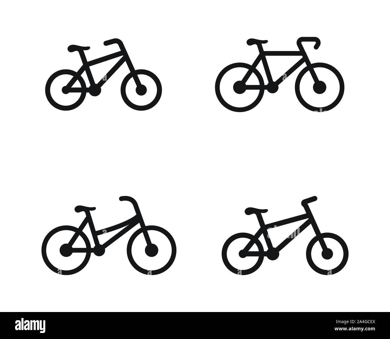 Bike logo icon design template vector illustration Stock Vector Image