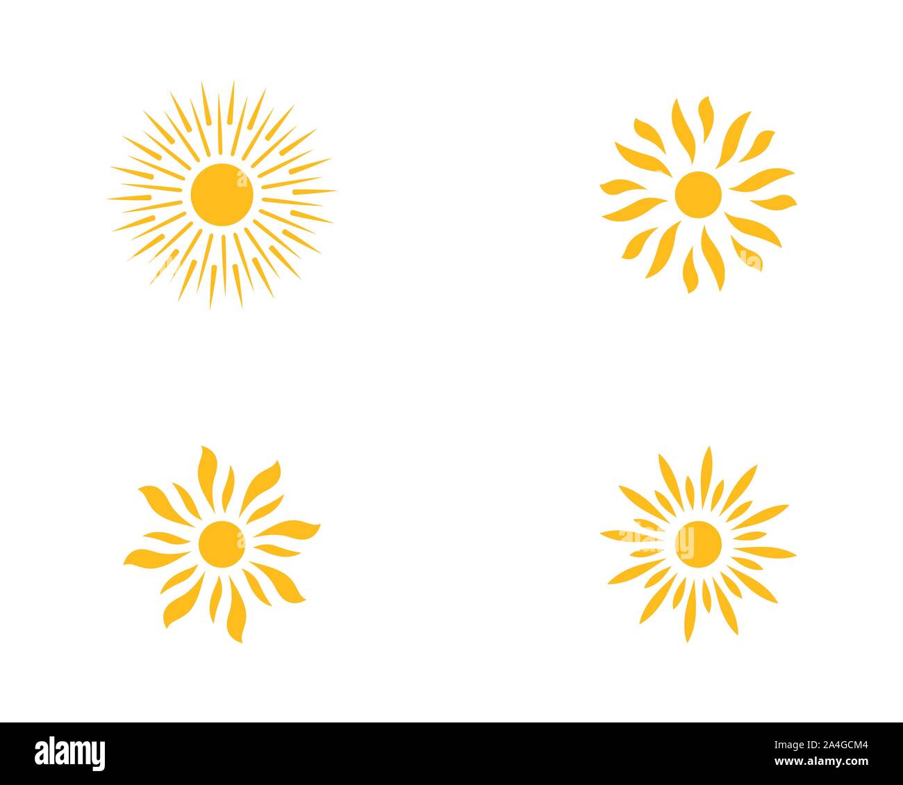 Sun Vector illustration Icon Logo Template design Stock Vector Image ...