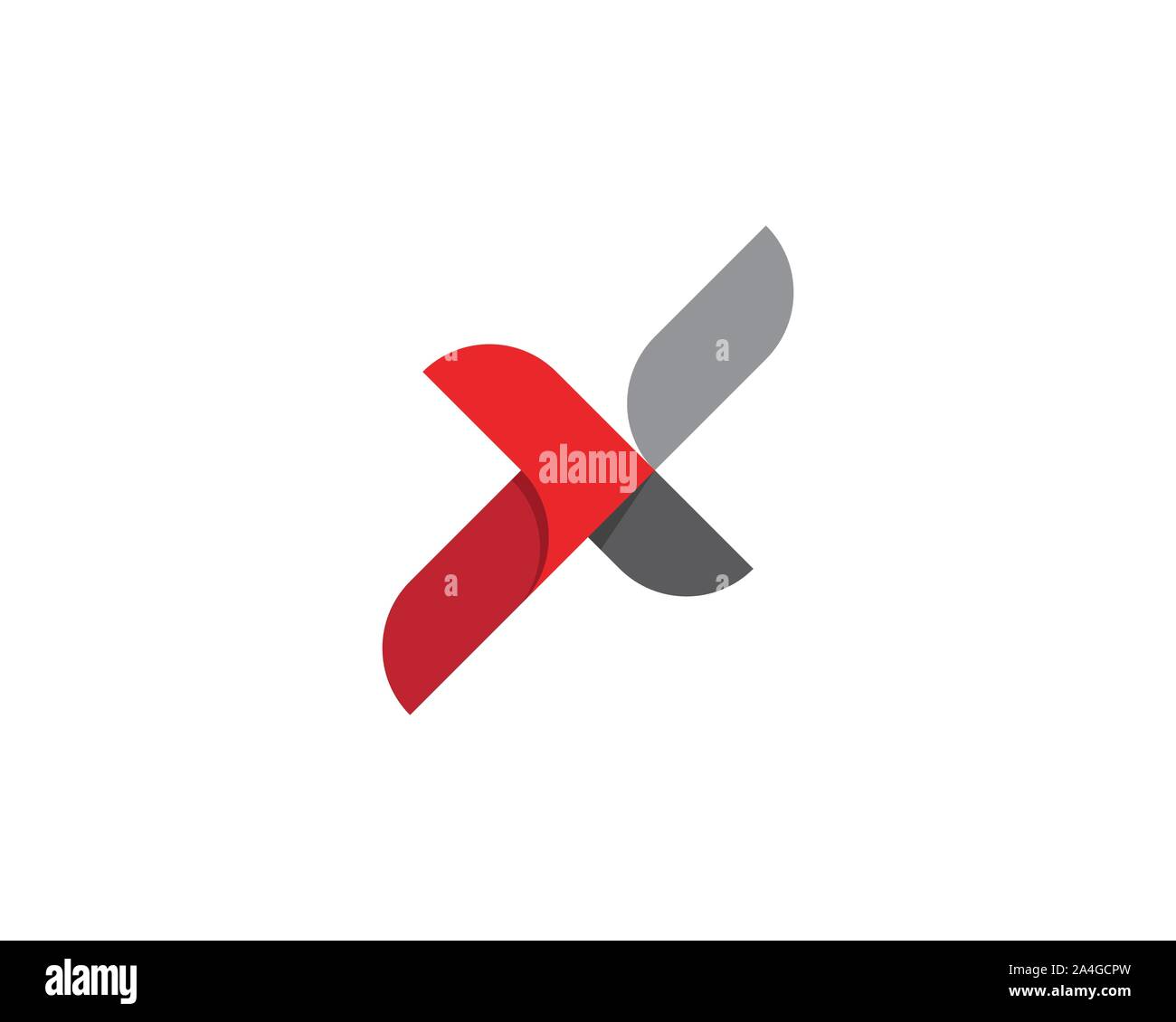 X Letter Logo Template vector icon illustration design Stock Vector