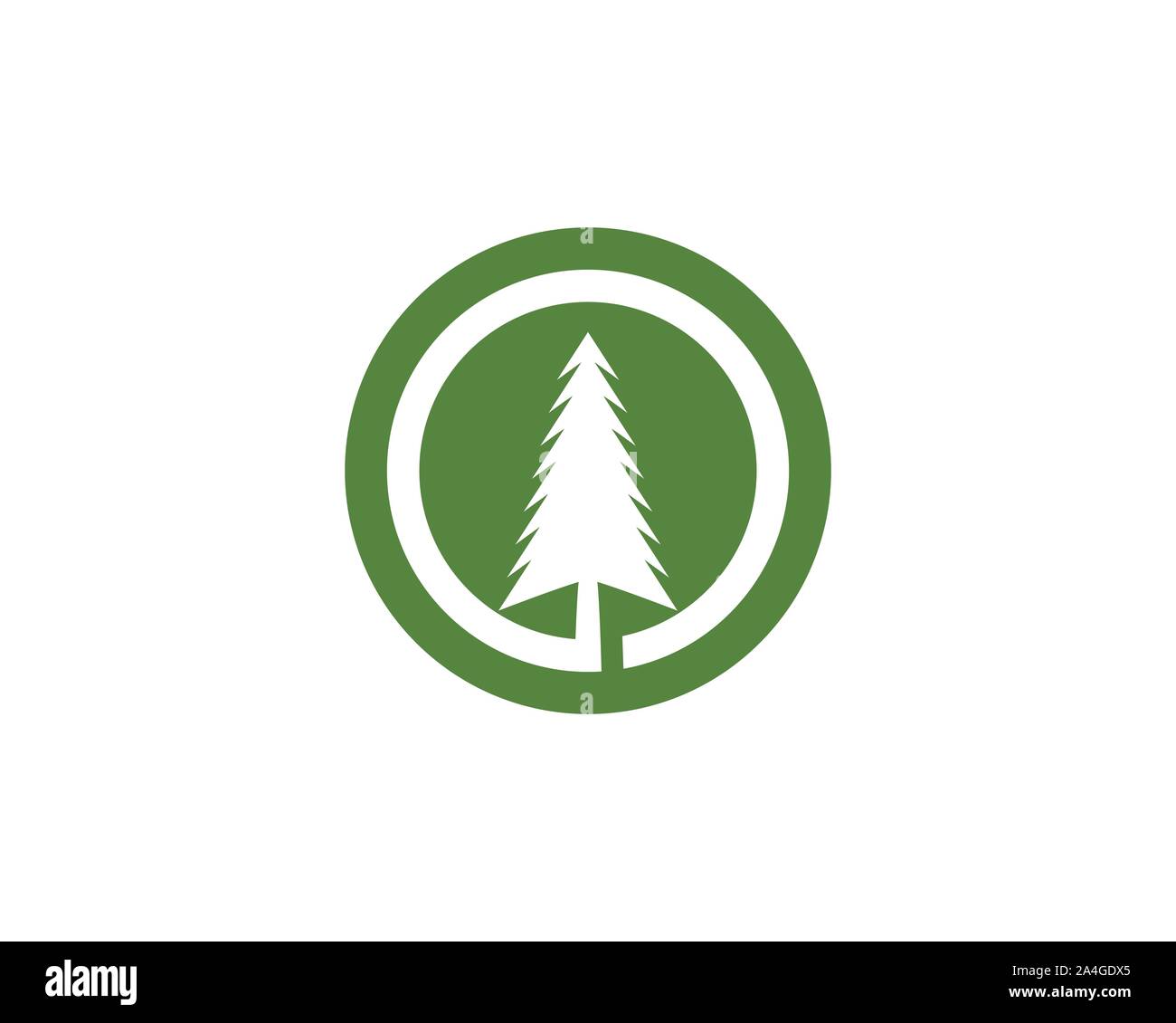 Cedar tree Logo template vector icon illustration design Stock Vector