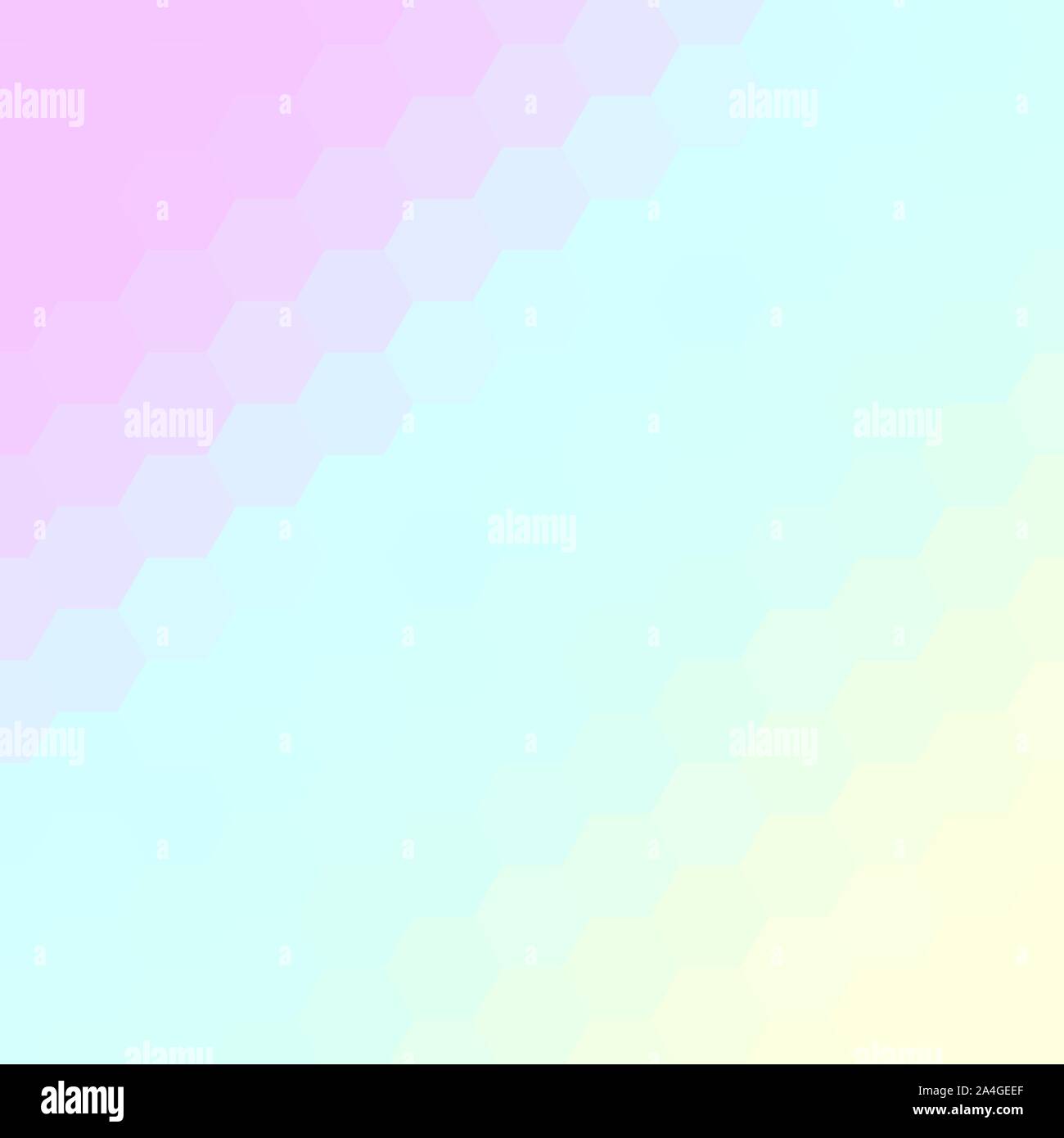 light pink and blue hexagon background Stock Vector