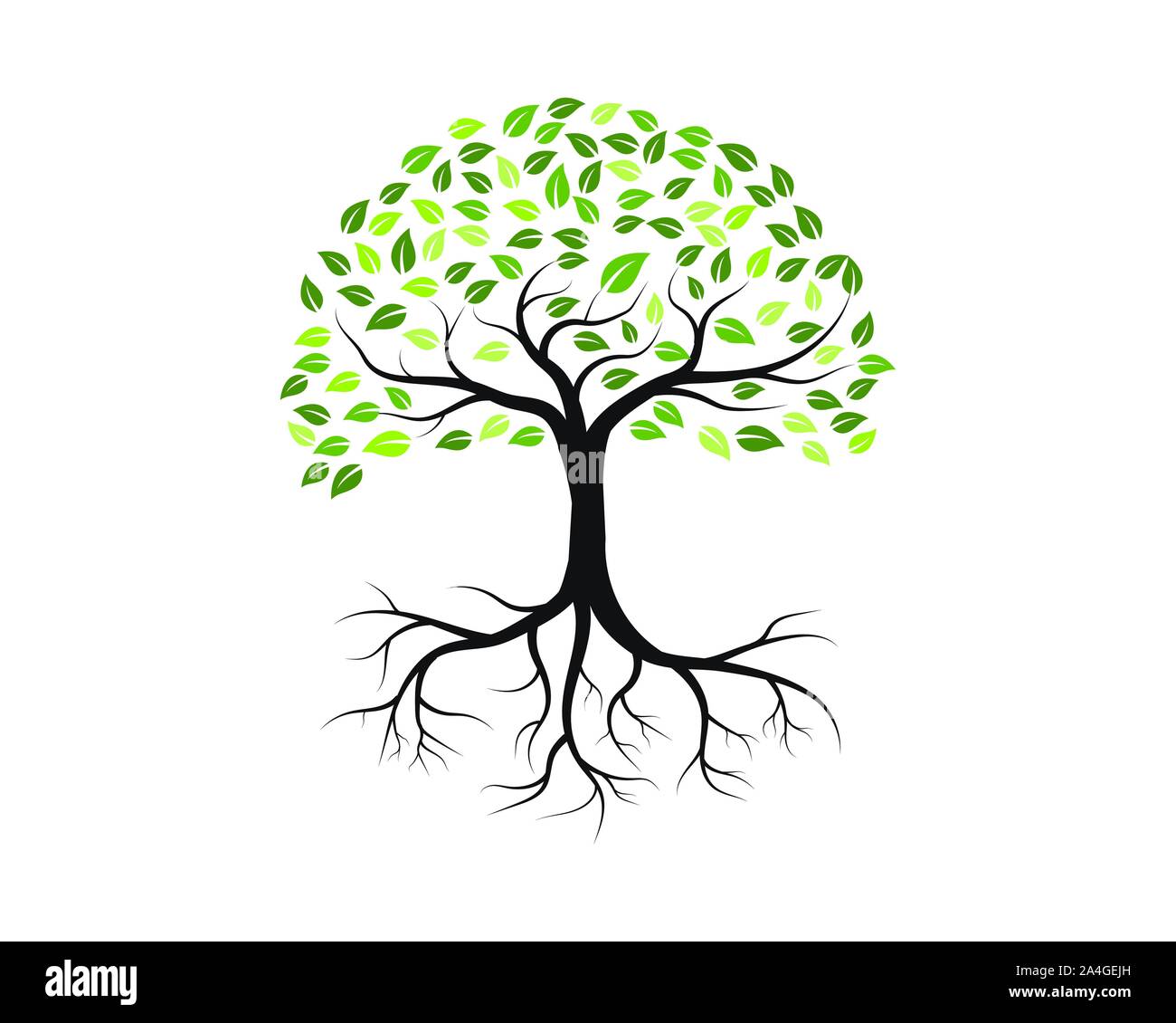Tree icon logo template vector illustration design Stock Vector Image ...