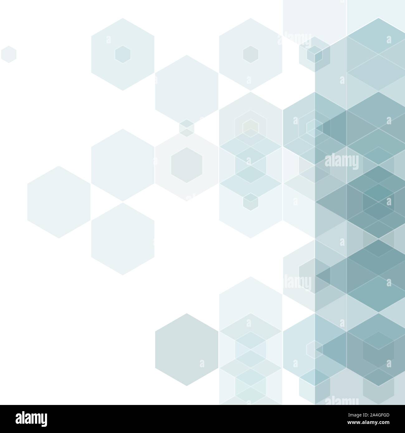 gray hexagons. background image polygonal style Stock Vector