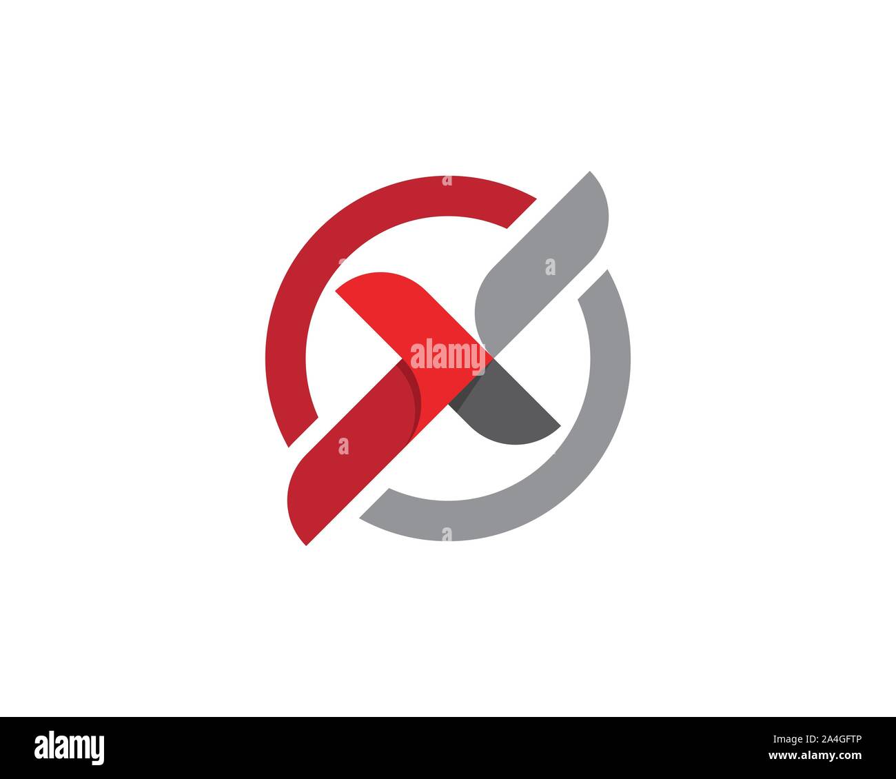 X Letter Logo Template vector icon illustration design Stock Vector