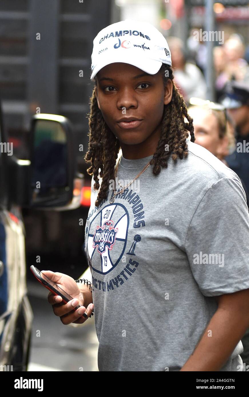 New York, NY, USA. 14th Oct, 2019. Myisha Hines Allen out and about for Celebrity Candids - MON