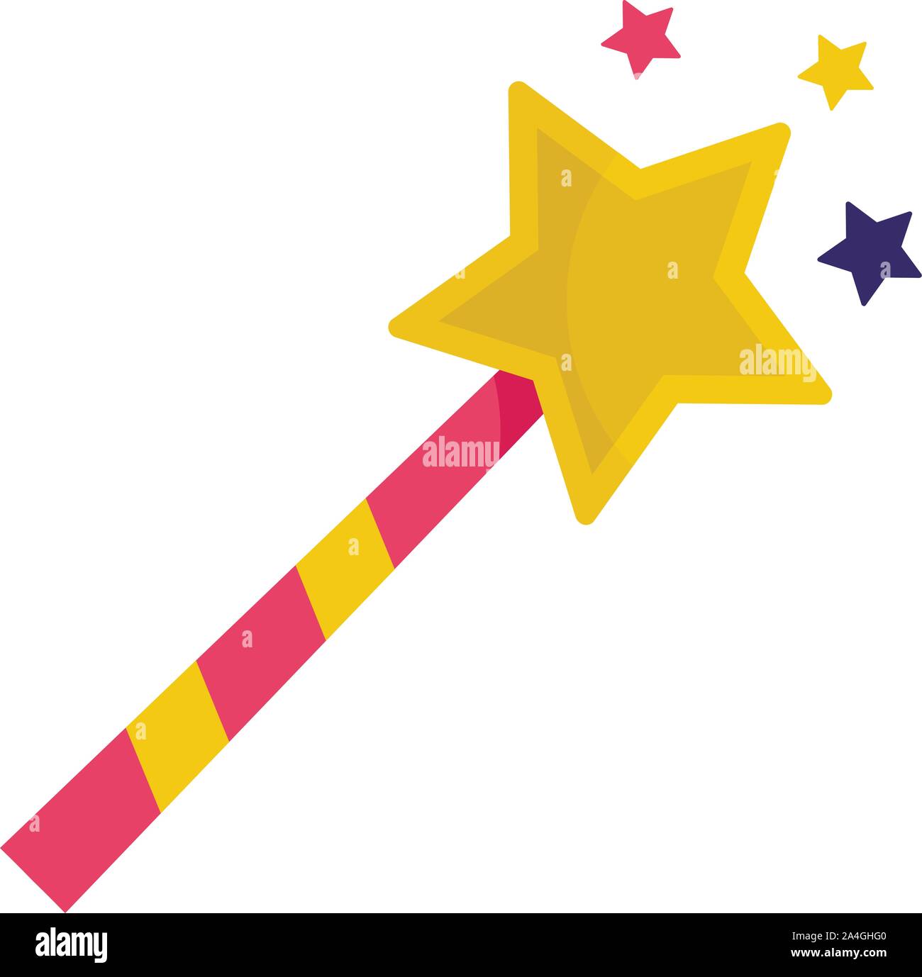 Magic stick icon. Flat illustration of magic stick vector icon for web  design Stock Vector Image & Art - Alamy