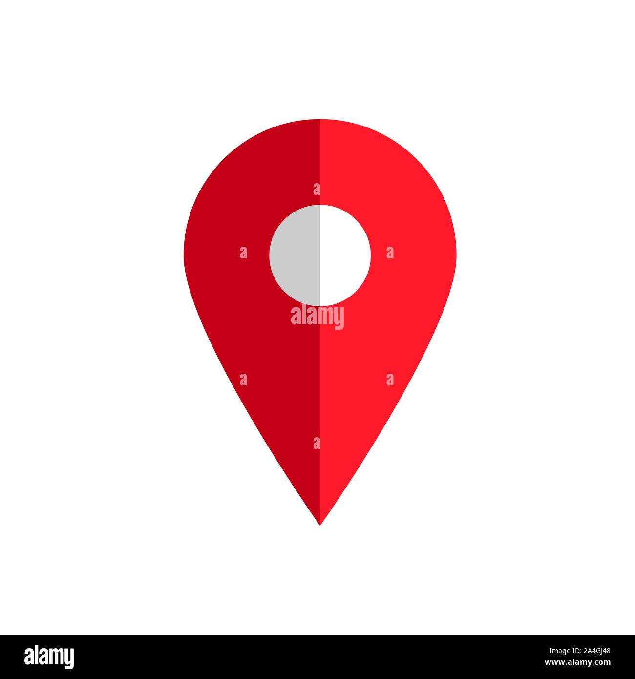 Placeholder flat symbol or location vector icon Stock Vector